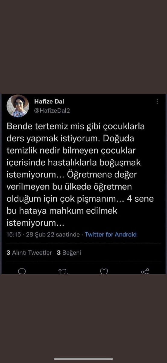 İnsanlık, güler yüz, iyi niyet, yardımseverlik, güzel kalp bu çağdan Kaf kadar uzak.
#HafizeDal2