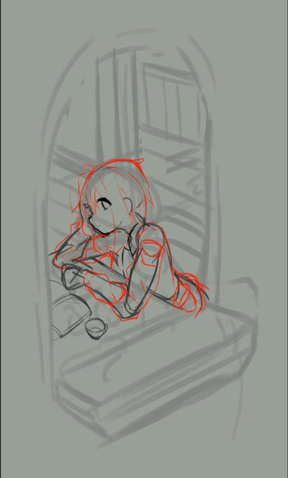 完全に自分好みの絵描く 