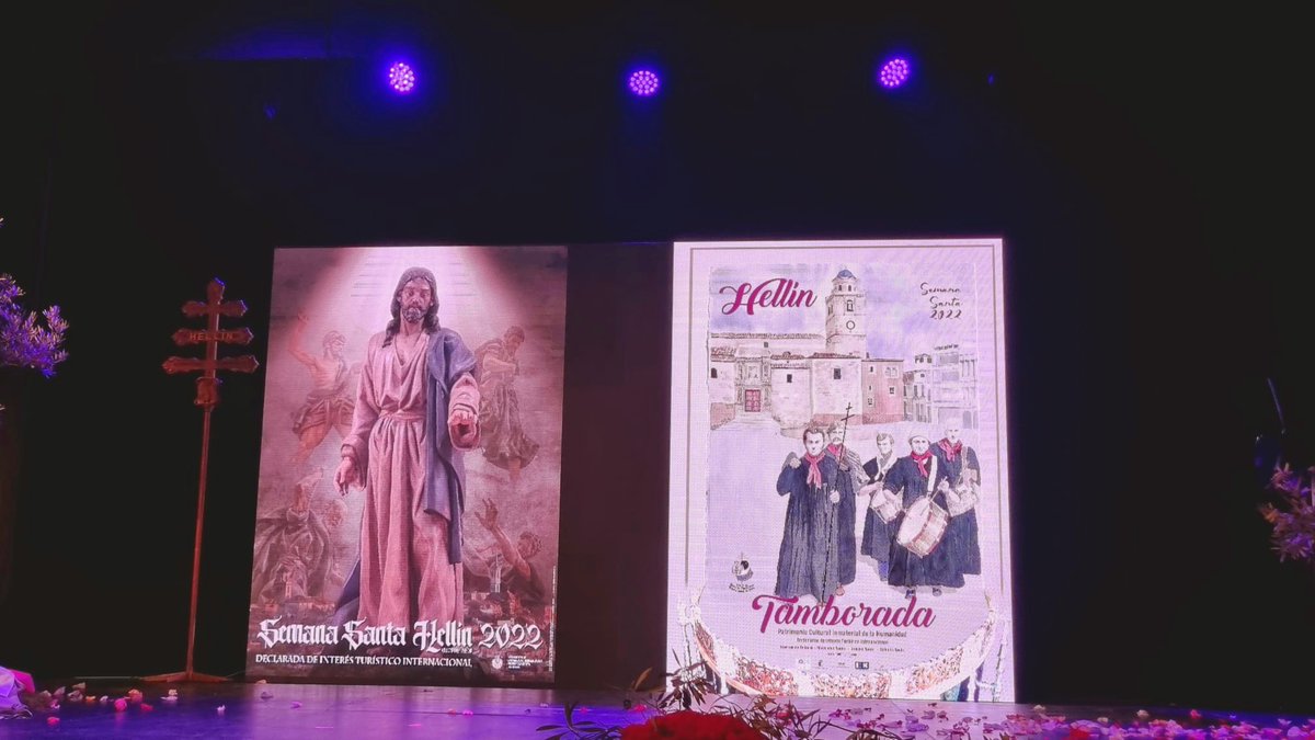 dipualba's tweet photo. 🔊La #Dipualba, con nuestra diputada de #Turismo, Raquel Ruiz, participó anoche en la presentación de los #carteles de la #SemanaSanta y de la #Tamborada de Hellín 2022 y de las revistas #Redoble y #Tambor 🥁, en un emocionante acto en el Teatro Victoria de la localidad‼️ https://t.co/CNJPf4TIBX