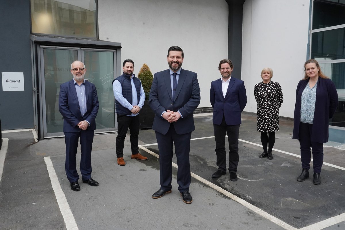 FilamentStac's tweet photo. Great visit from @jamiehepburn at STAC HQ! We discussed our three-year target to create more than 25 IoT companies, support 750 jobs & put Scotland on the map for IoT!
#STAC #FilamentSTAC #PuttingScotlandOnTheMap #IoT #ScottishBusiness https://t.co/vJgEi3XANz