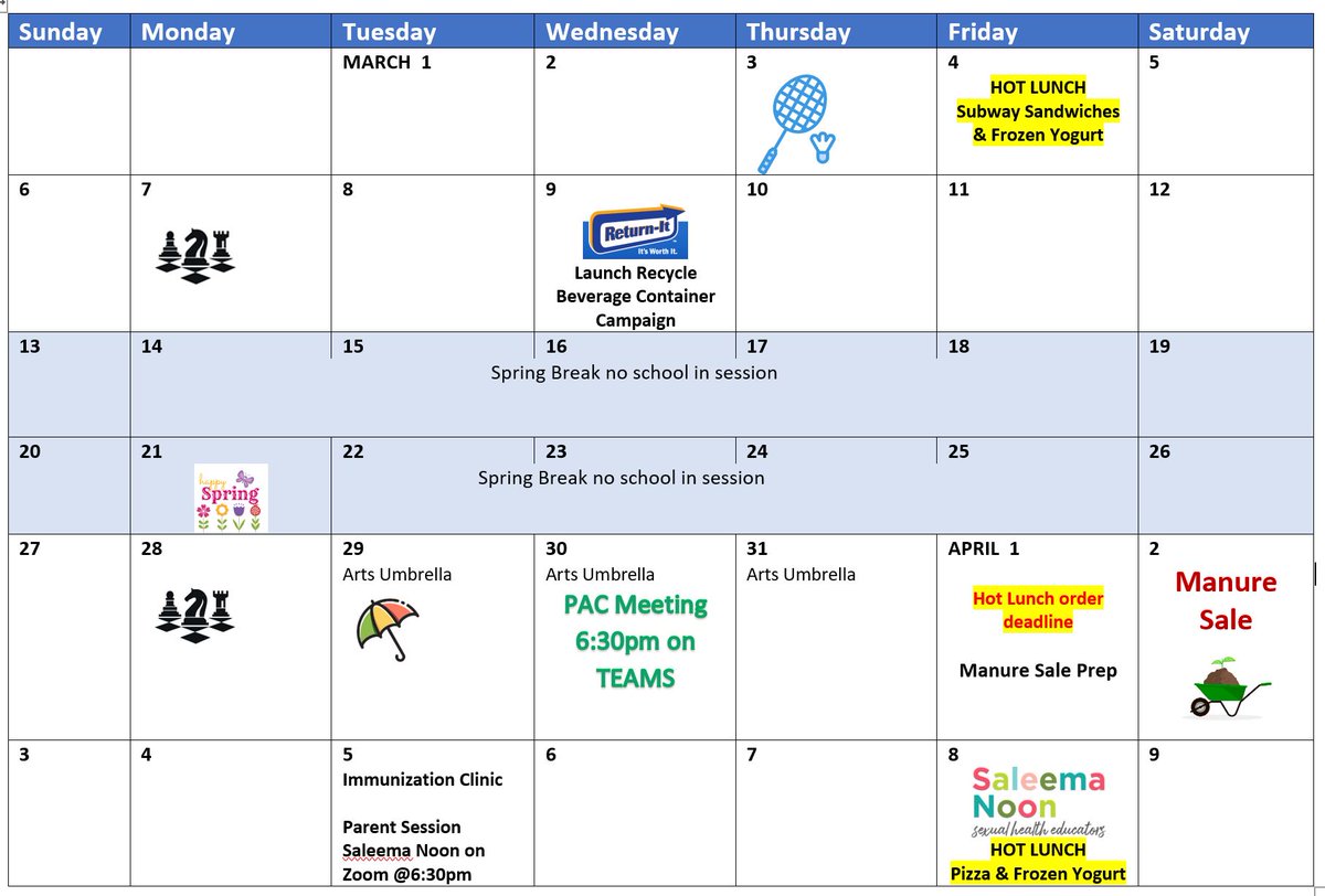 <a href="/DrARLordPAC/">Dr. A.R. Lord PAC</a> March &amp; April Calendar