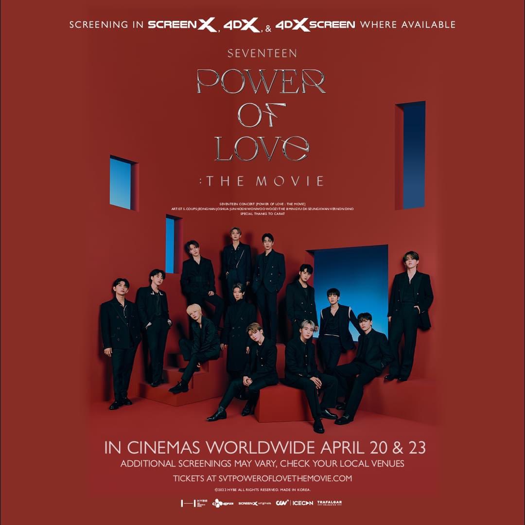 SEVENTEEN POWER OF LOVE : THE MOVIE

Tickets on sale Thursday, March 17 at SM Cinema. Don’t miss it! 

Showing exclusively in SM Cinema on April 20 and 23 same as the worldwide release 💎

#SEVENTEEN #SVTPOWEROFLOVETHEMOVIE
#SMCinemaExclusive 
#SMCinema