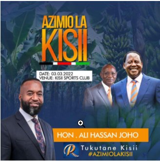 wilsonstah3's tweet photo. Today Azimio train lands in Gusii land.
The MAIN agenda of Azimio La Umoja is to see a united, peaceful and prosperous country and that's what   the 5th will be preaching today in Nyanza region.
@RailaOdinga Welcome to kisii.
@OdmWomen @young_captains 
#AzimioMtaaniKisii https://t.co/ZQUrqtLs4M