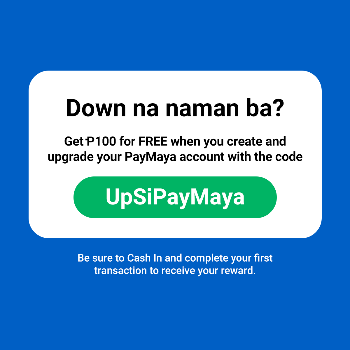 mayaofficialph's tweet photo. Experience PayMaya, the e-wallet that's #TooGoodToBeNo2 Cash In for free, pay for all your bills, load up, track transactions real-time, and send & request money with 30M+ users anytime — thanks to the app’s 99.9% uptime! https://t.co/h12Rd1dMQo