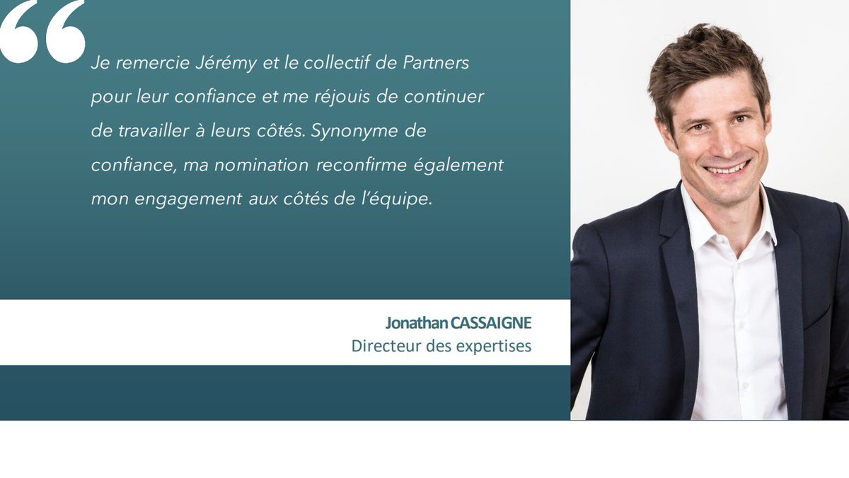 Quantmetry's tweet photo. 📢 Aujourd’hui, nous tenons à féliciter @jocassaigne, Directeur des expertises - AI & Data Consulting chez Quantmetry, pour sa nomination en tant que Partner !
#Quantmetry #Quanters #Nomination #IA #Data https://t.co/B4YDf1JGfE