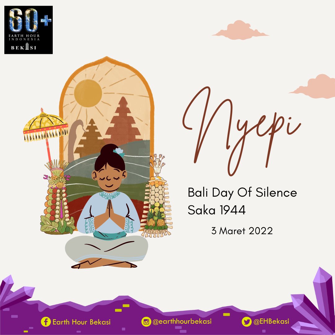 Selamat merayakan Hari Raya Nyepi 2022!

#EarthHourIndonesia #EhBekasi
