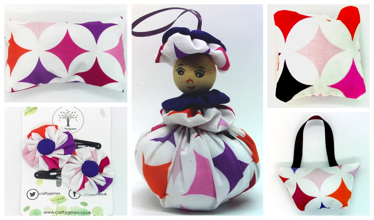 CraftyGenes's tweet photo. Check out these pink/purple geometric fabric creations on my website! Great gifts for Mother's Day! 
#Earlybiz #MHHSBD #SBS #CraftBizParty #UKMakers #htlmp https://t.co/YlICc6nU0z