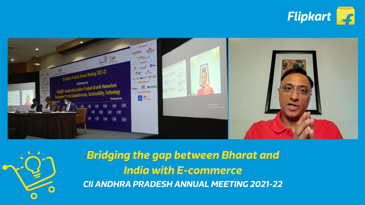 Kalyan Krishnamurthy (@_kalyan_k) on Twitter photo Delighted to speak at <a href="/FollowCII/">Confederation of Indian Industry</a> annual meet on India@75. <a href="/Flipkart/">Flipkart</a> Group is committed to bridging the gap between India & Bharat by leading inclusive growth for farmers, MSMEs & artisans across the country. <a href="/AndhraPradeshCM/">CMO Andhra Pradesh</a> Delighted to speak at <a href="/FollowCII/">Confederation of Indian Industry</a> annual meet on India@75. <a href="/Flipkart/">Flipkart</a> Group is committed to bridging the gap between India & Bharat by leading inclusive growth for farmers, MSMEs & artisans across the country. <a href="/AndhraPradeshCM/">CMO Andhra Pradesh</a>