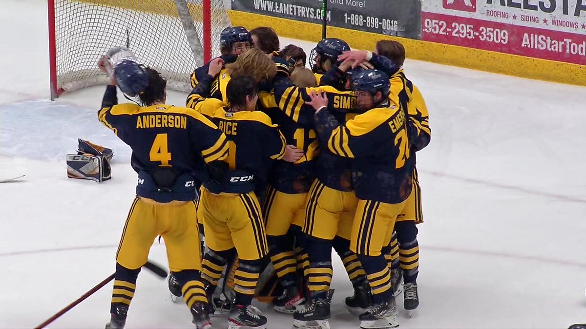 KSTPSports's tweet photo. They've been knocking on the door for a while, but @PLboyshockey has finally snagged their first-ever trip to the State Hockey Tourney!

Watch @KSTP's extended highlights of their Section Final win over @CHSboyshockey that's sending them to St. Paul.

https://t.co/ICfC8SgAXz https://t.co/r8LtlZyCs4