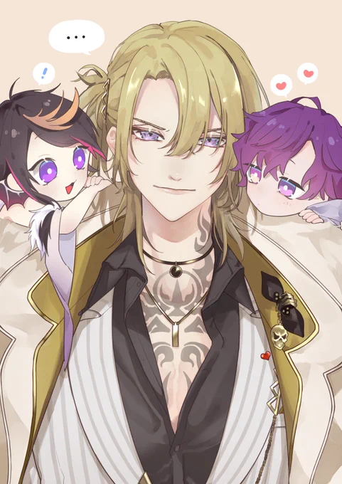 通常出勤ボスと子連れ出勤ボス
#drawluca #YaminoArt #VioletAtelier 