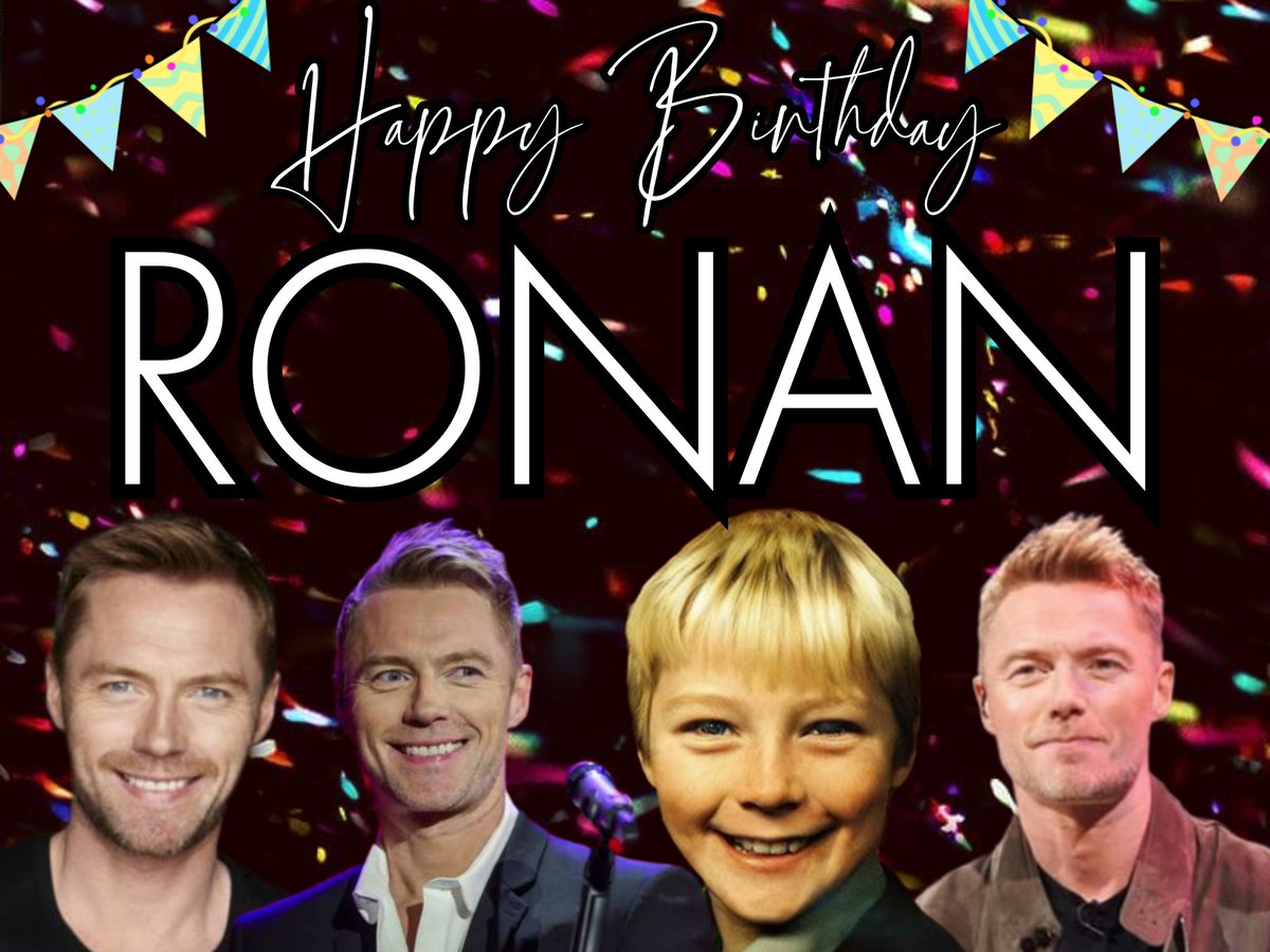 BoyzoneM's tweet image. Wishing a very Happy Birthday to the amazing @ronanofficial 🥳 Have a great day! 🍾 #happybirthdayronan