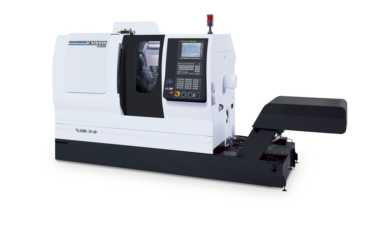 Tour à poupée mobile pour usiner les pièces les plus complexes ➡️machine-outil.com/actualites/t23… 
#SIMODEC #Swisstypelathes