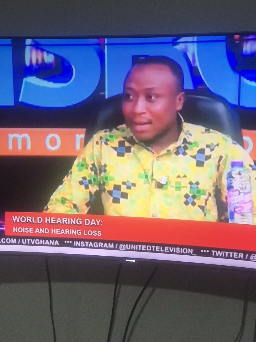 We were <a href="/utvghana/">UTV Ghana</a> a while ago talking about World Hearing Day. #WorldHearingDay #safelistening #hearingcare