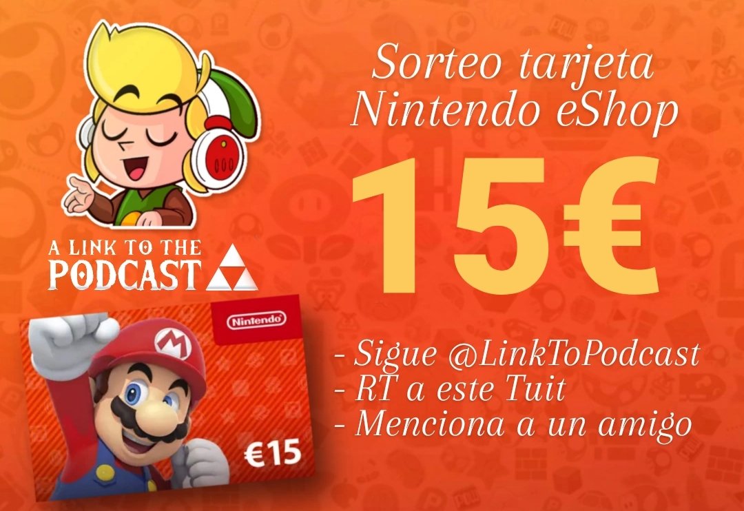 Para celebrar con vosotros el 5 aniversario de #NintendoSwitch <a href="/LinkToPodcast/">𝐀 𝐋𝐈𝐍𝐊 𝐓𝐎 𝐓𝐇𝐄 𝐏𝐎𝐃𝐂𝐀𝐒𝐓</a> sortea una tarjeta regalo de 15€ en la Nintendo eShop.

➡️Follow
🔄RT
💬Menciona

* Sorteo válido hasta el jueves 10.
El ganador será anunciado en el programa del viernes 11.

🔥¡Dadle amor!🔥