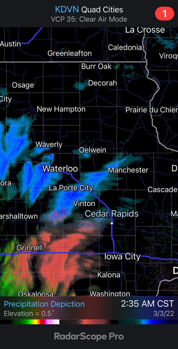 NSDwx's tweet photo. When itโs about to snow, but youโre also in a Day 3 Slight #iowathings #iawx https://t.co/aa5c2pbMlO