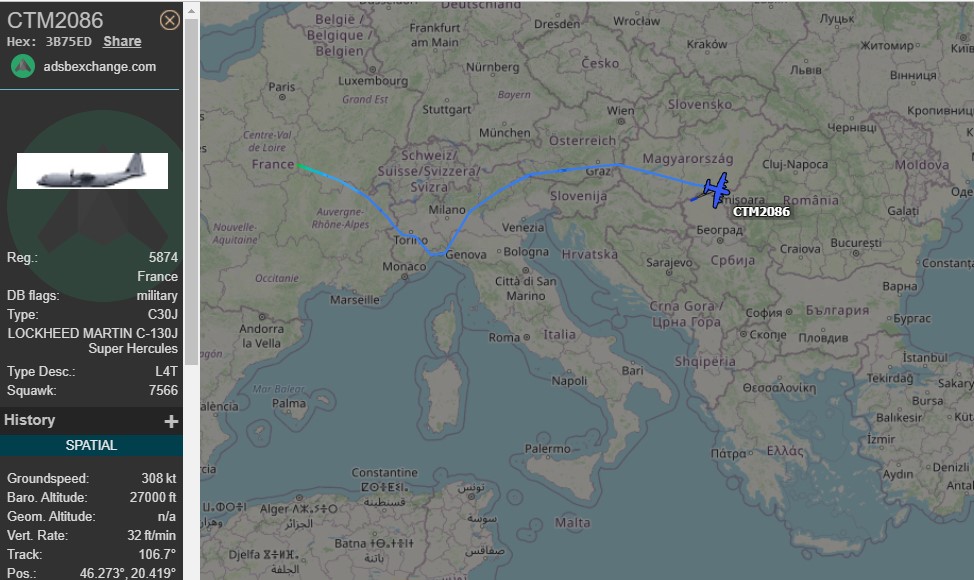 Laurent_Le_Bloa's tweet photo. French ammunition are delivered from #Avord
French AF KC130J 61-PQ #CTM2086 / #CTM2087 transporting ammunition from vord AFB (near Bourges) to #Constanta #Romania
Not 1 but 2 msn on march 1st & 2nd
@Defense137 @maleshov https://t.co/MFabjJ7690