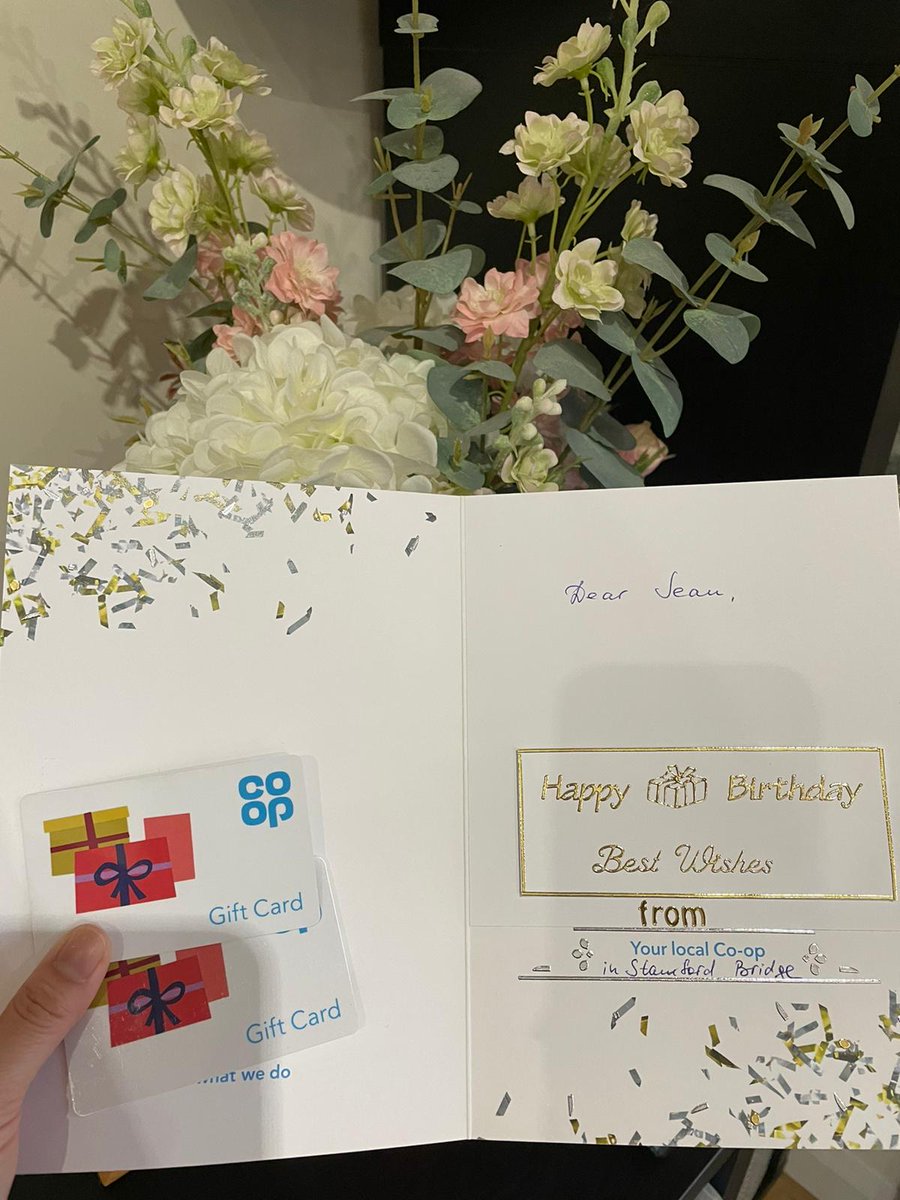Staff at <a href="/coopuk/">Co-op</a> in Stamford bridge helped to celebrate a very special 102 birthday of one of the local care home residents. I dropped off a card and gift vouchers which apparently she'd like to spend on sweet treats 🙃  #ItsWhatWeDo <a href="/Tom_MPM/">Tom Copeland</a> <a href="/Suzipatto/">Suzanne Patterson 🌈🌈</a> #coopstamfordbridge