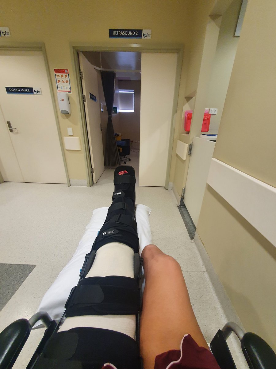 No faster way for me to question a medical professional than have them ask if I can walk to the bed.
I've just had a knee reconstruction and ankle surgery on one leg, and don't even have a second. Answers no. 
#thinkbeforeyouask