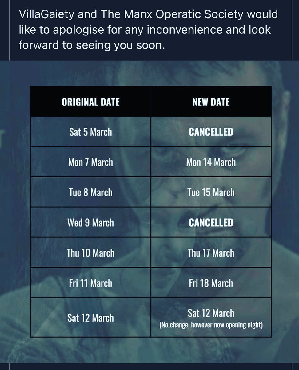 Manx_Ops's tweet image. ✨New Dates for Sweeney Todd✨

✨More time for Mrs Lovett to make those pies 🥧 

✨Sweeney Todd for sharpening his razors 🩸

villagaiety.com/sweeneytodd