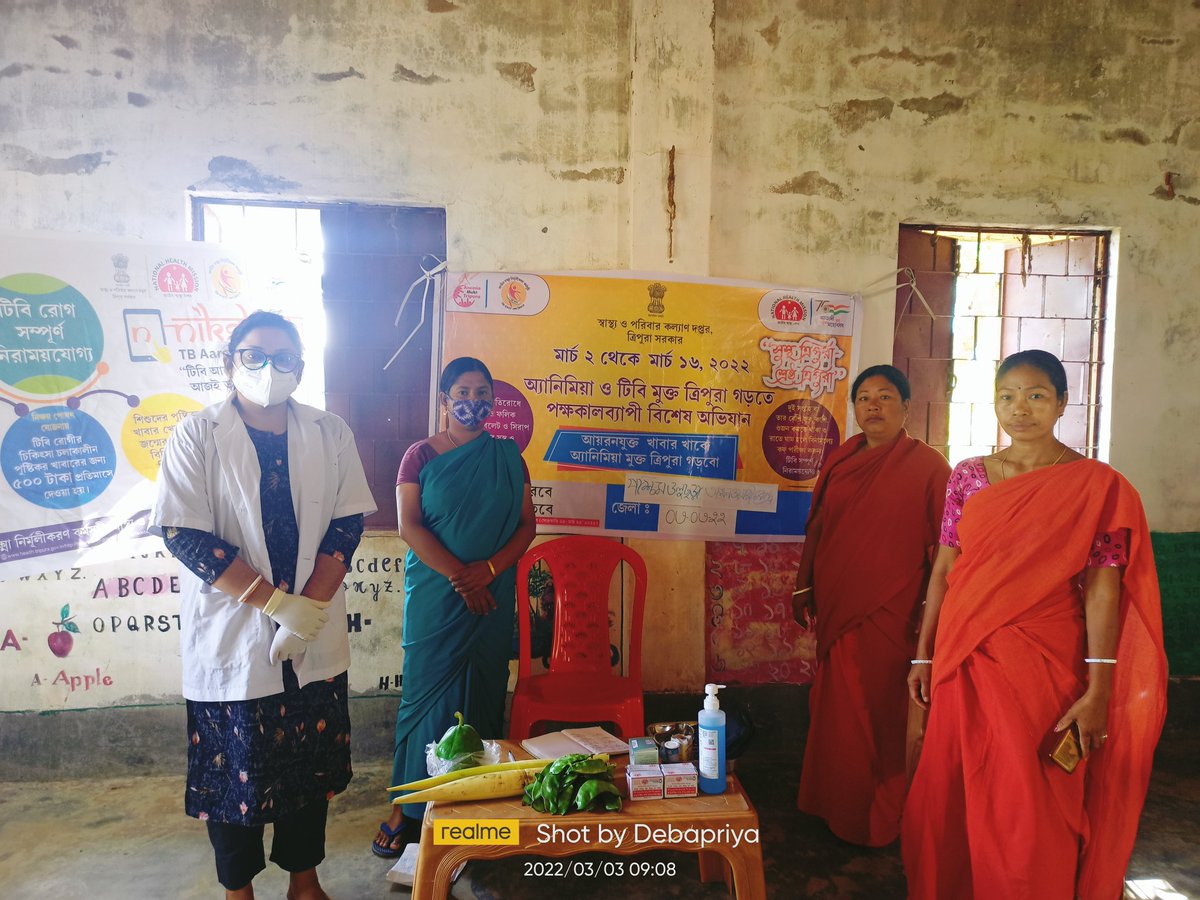 Debapri96243043's tweet photo. AMB and TB MuKt Tripura program conducted in AWC and Salema H.S School under Salema PHC on 03/03/2022 @nhm_tripura @CMO_Dhalai @SALEMA_PHC https://t.co/rQ0lsIpMek