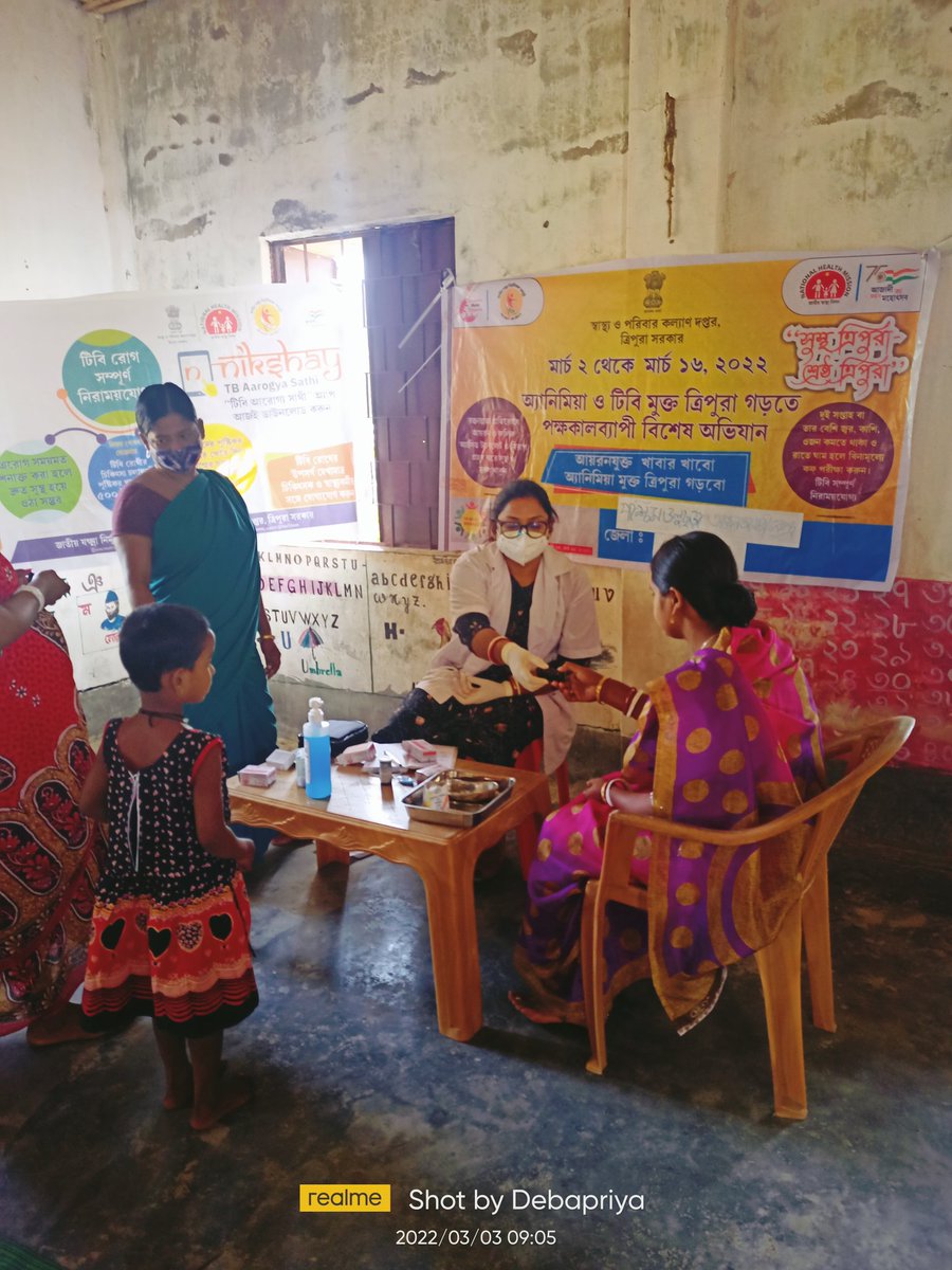 Debapri96243043's tweet photo. AMB and TB MuKt Tripura program conducted in AWC and Salema H.S School under Salema PHC on 03/03/2022 @nhm_tripura @CMO_Dhalai @SALEMA_PHC https://t.co/rQ0lsIpMek