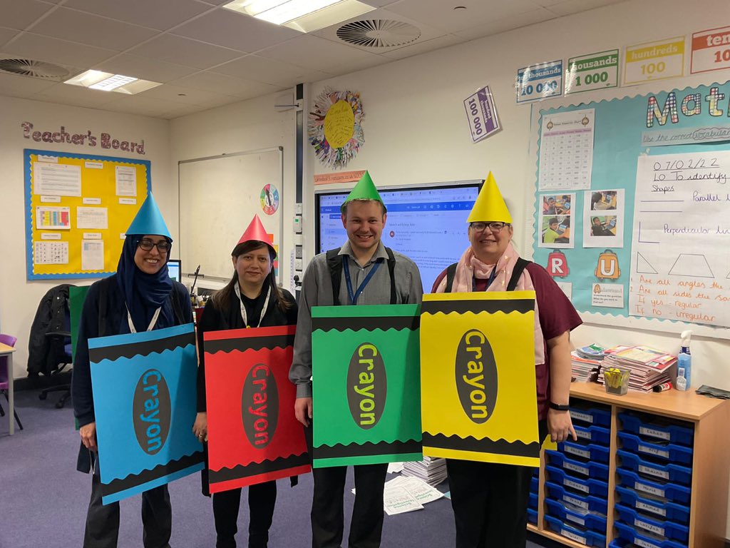 Me and my unit team today for world book day <a href="/DrewDaywalt/">Drew Daywalt</a>