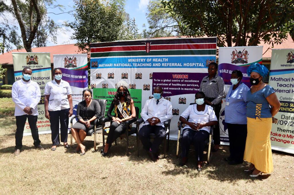 HospitalMathari's tweet photo. Thank you @SharonObara for stopping by our offices and visiting the patients, as well as for your generous donation
#NoHealthWithoutMentalHealth #Mathari https://t.co/79ZwPU01bG