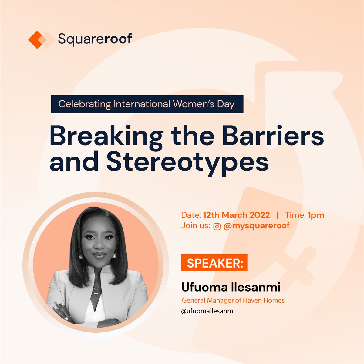 mysquareroof's tweet photo. Join us as we talk about breaking the barriers and stereotypes as women in business with @ufuomailesanmi @thehavenhomes
Date: 12th, March 2022
Time: 1pm
Turn on notifications.
See you and don't be late!
#womeninbusiness #iwd #womensday #squareroof #proptech #realestate https://t.co/6wFBPtOw3V