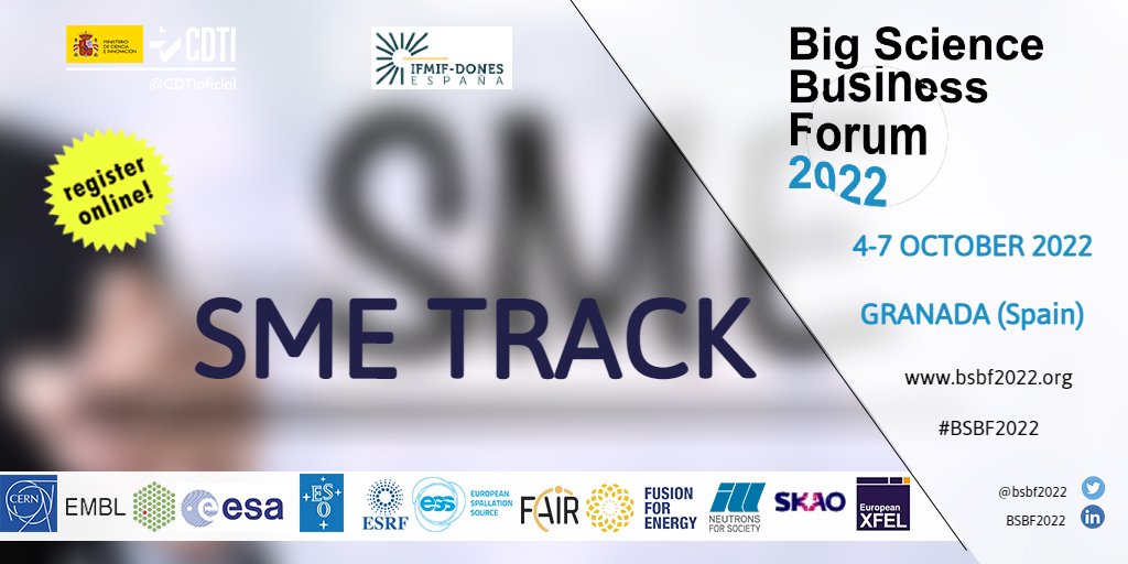 BSBF2024's tweet photo. Want to meet a bunch of experienced and promising SMEs working in the #BigScience market? Discover #BSBF2020’s SME Track
➡️https://t.co/Qp4l1uDLPM
#BigScienceBusinessForum #Granada #SME https://t.co/OfpB2qigtX