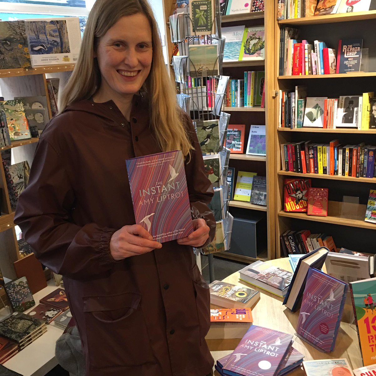 bookcasehebden's tweet photo. Happy publication day to @amy_may! We have signed indie exclusives in the shop while stocks last! #TheInstant https://t.co/GapLbBEtbQ