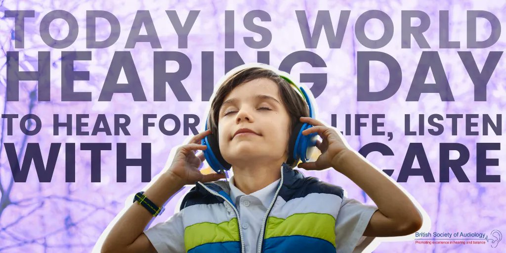 BSAudiology1's tweet photo. Today is World Hearing Day. Let’s raise awareness for the importance and means of hearing loss prevention through safe listening #safelistening #worldhearingday #hearingcare https://t.co/28RxSAhbuM