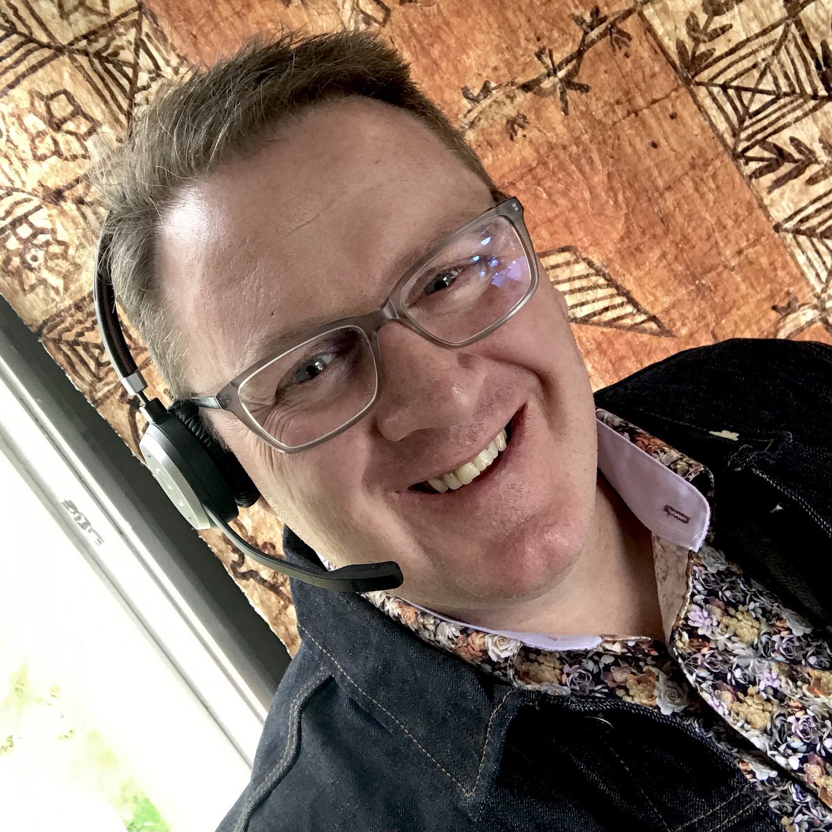 drdeanknight's tweet photo. First week of trimester one done. Ten hours of classes — all via the dreaded Zoom. A cheeky selfie — with one madonna headset and a sprinkle of #sparklybits. And infinite gratitude that folk jumped in to stop our law school being burnt to the ground by the rioting mob. https://t.co/xScAw3vzrx