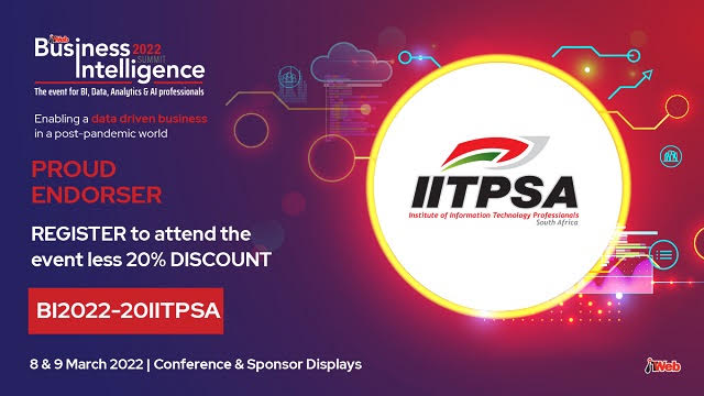 IITPSA's tweet image. #IITPSA endorses the ITWeb Business Intelligence Summit 2022, which gets underway next week! IITPSA members qualify for a discount when registering, so see what&apos;s on the agenda and register here today! #BI #ITWebBI2022 @ITWeb_Events  itweb.co.za/event/itweb-bu…