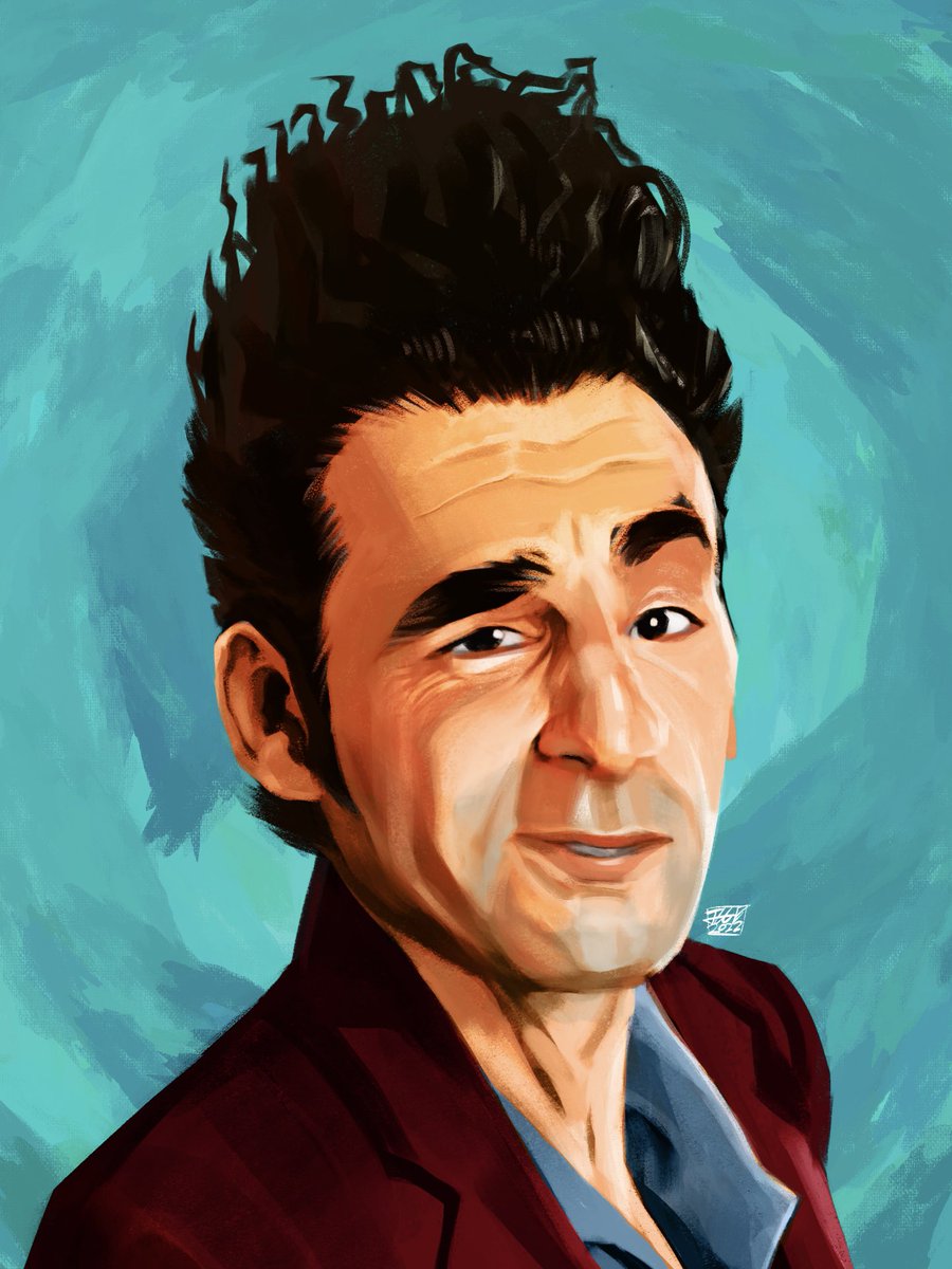 Stylised portrait of Michael Richards as Kramer in Seinfeld.

Kramer is just the zaniest character so I was most inspired to draw him 😂.

#kramer #seinfeld #art #fanart #netflix #michaelrichards