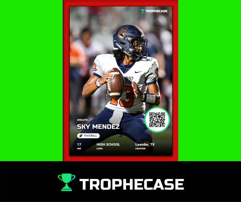 TROPHYCASE__'s tweet photo. Taking control of your athletic branding has never been easier. Share and store highlights, stats, &amp; more with a TropheCase digital trading card. Mint your personalized NFT to monetize your NIL, too! 

#TropheCase #NFT #NIL #digitaltradingcard #blockchain #athletes #collegesports https://t.co/Uh144KE6s5