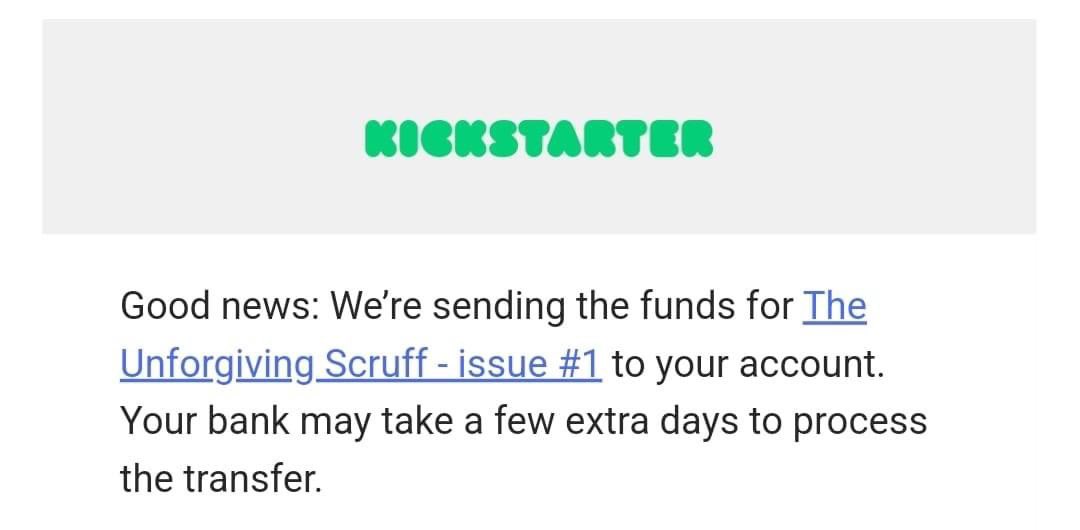FINALLY !!!
Get ready. The Unforgiving Scruff comic will be going to print soon. 
Then it will be mailed out to all supporters and contributors.