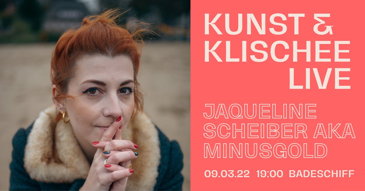 Kommenden Mittwoch, 9. März ab 19 Uhr nehmen wir öffentlich eine Podcast-Aufnahme mit Jaqueline Scheiber / Minusgold auf.

* Eintritt frei, im Wiener Badeschiff. 
* Mit Jaqueline haben wir bereits 2020 gesprochen: open.spotify.com/episode/3of4Cr…

Wir freuen uns auf euch!