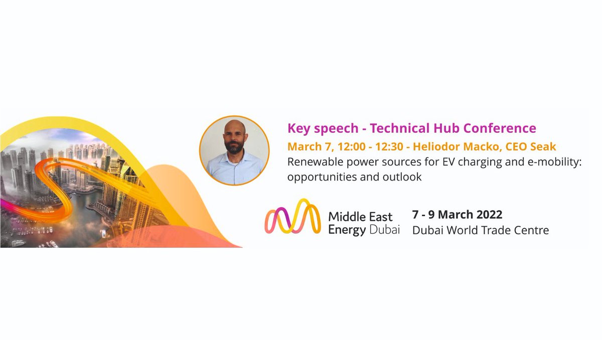 If you are at <a href="/meenergydubai/">Middle East Energy</a> 2022, please be invited to attend the keynote of our CEO Heliodor Macko. He'll be talking about ways to add EV charging capabilities to smart lighting for cities.