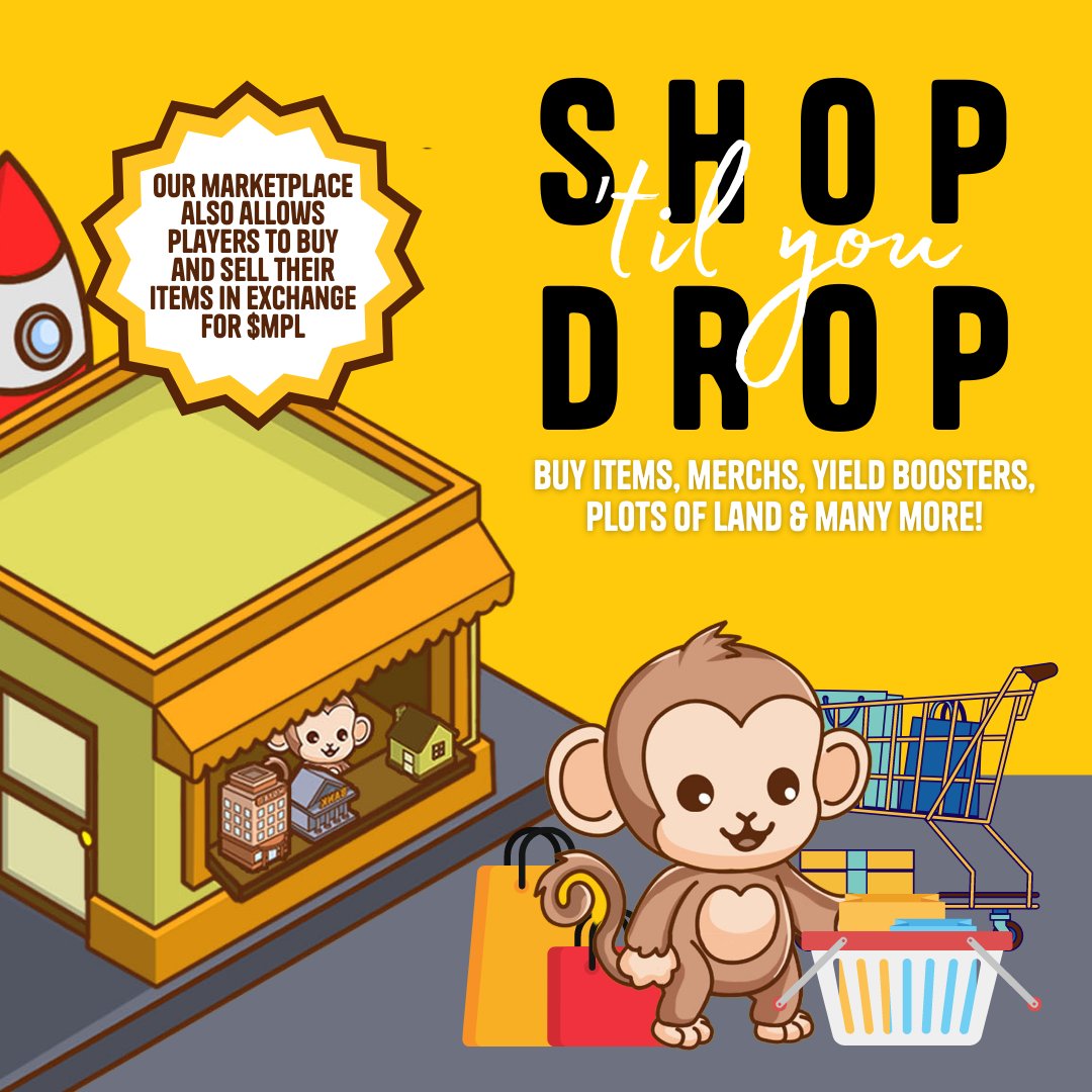 themonkeypoly's tweet image. Shop &apos;til You Drop in MonkeyPoly Store

Buy cool items, merchs, yield boosters, collectibles, and many more! Spend like there&apos;s no tomorrow

Official minting link: monkeypoly.com
Whitepaper: bit.ly/monkeypoly #NFTs #NFTCollection