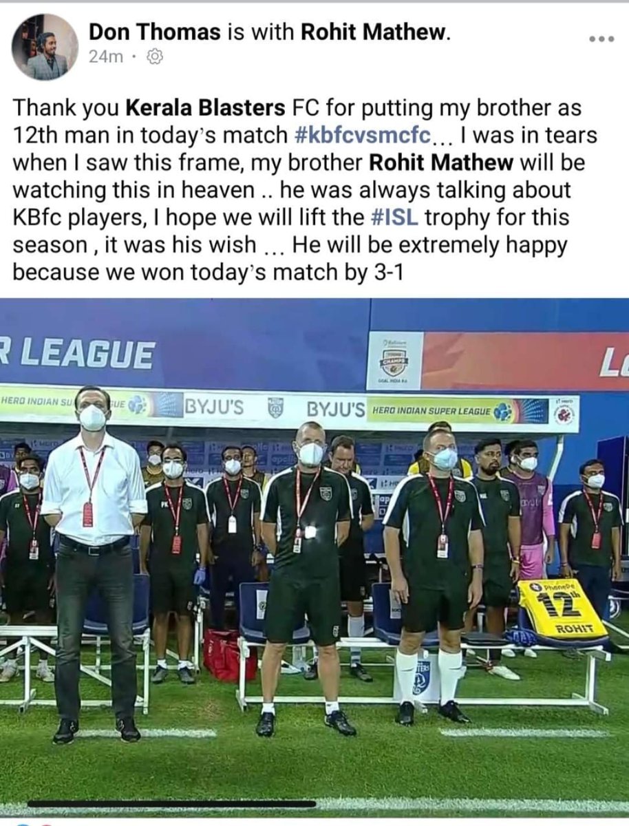 krishg1990's tweet photo. This is brilliant from the Club. Proud of you guys. #KBFC #YennumYellow https://t.co/NuJOsExpWL
