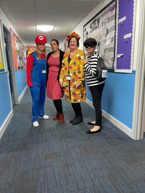 Its World Book Day at Ward End and the children look fantastic in their outfits. Well done to all. Here are some of the year 4 staff looking fabulous.