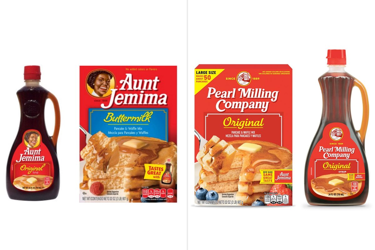 kikiwright93's tweet photo. To keep up with this fast-paced world, companies need to evolve to keep consumers happy. Look at the case of pancake products previously known as Aunt Jemima; due to racist allegations, this company had to #rebrand. 
@lets_NEUROmkt
#XperientialMkt #MKTINGNEURO #NMKTRCH https://t.co/iPCIh2cX83