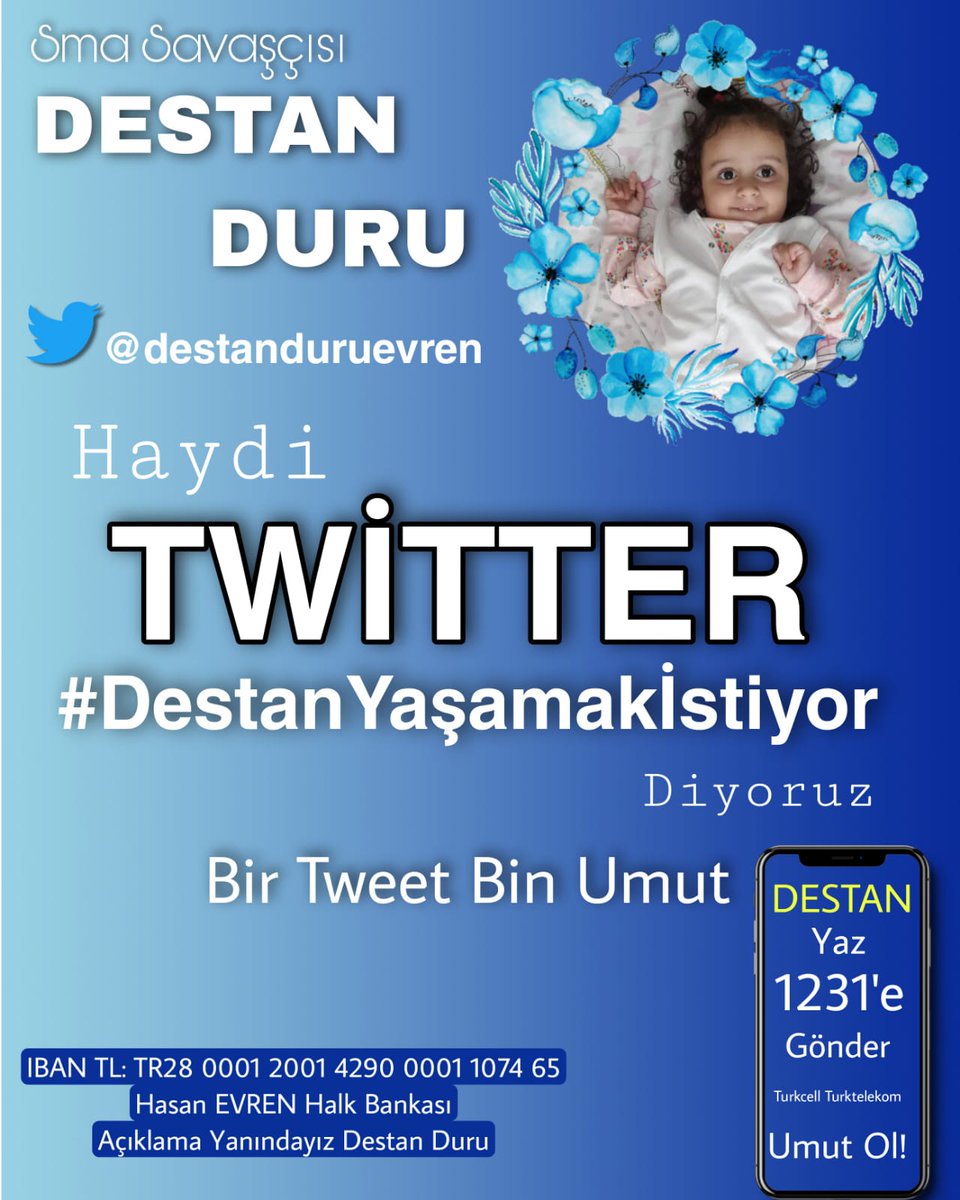 erdemmalatya4's tweet photo. Destan Duru'nun Sizin Desteğinize İhtiyacı var. YAŞAM SAVAŞINI SİZ OLMADAN KAZANAMIYOR. Ne Olur Umut Olun Bir Bebeğin Yaşamasına Vesile Olun.
#DestanYaşamakİstiyor Diyerek Bir Adımda siz Olun. @Durudestan 

#heskodu #enflasyon #DolarTL #dostoyevski https://t.co/zwhPIU7DgG