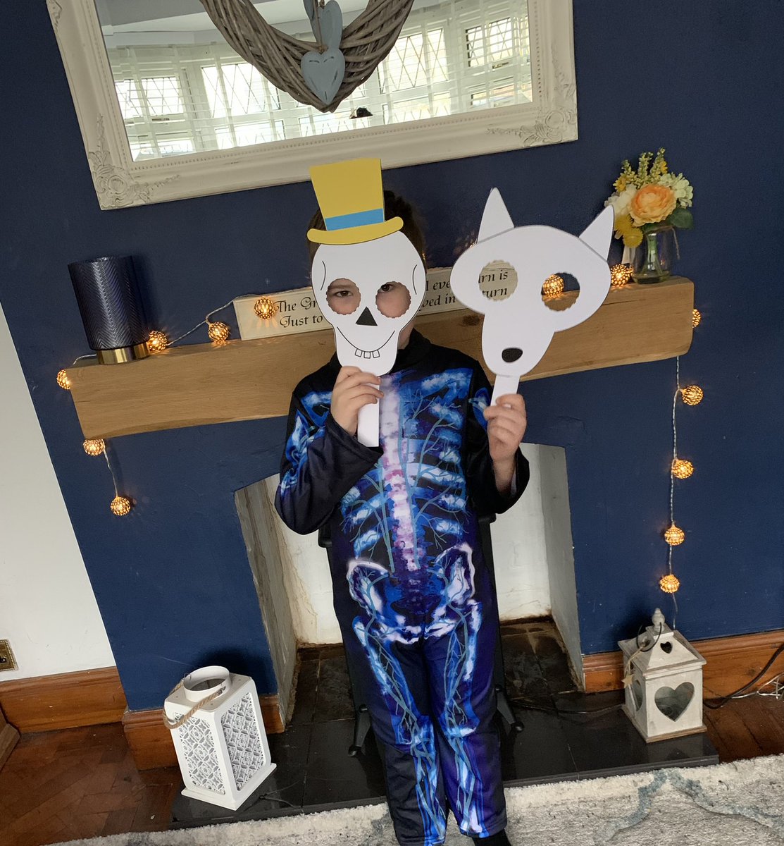 NadineWood82's tweet photo. Our last minute World Book Day effort after remembering about 9 o clock last night ๐ #badmammy #WorldBookDay #funnybones https://t.co/U2izp1NqEr