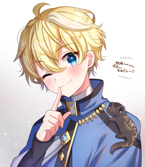 妃咲レイくんデビューおめでとう!!賑やか(折れる前歯がもう無い)系王子のレイくんを宜しくお願いします#妃咲レイ#レイの絵画 