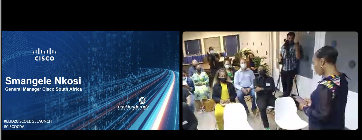 DimaKandalaft's tweet photo. Happening now the launch of East London #edgecenter  @CiscoAfrica #ELIDZCiscoEdgeLaunch @Sade_Tomlinson @costeyn #CiscoCDA https://t.co/FTCx1AZ92A