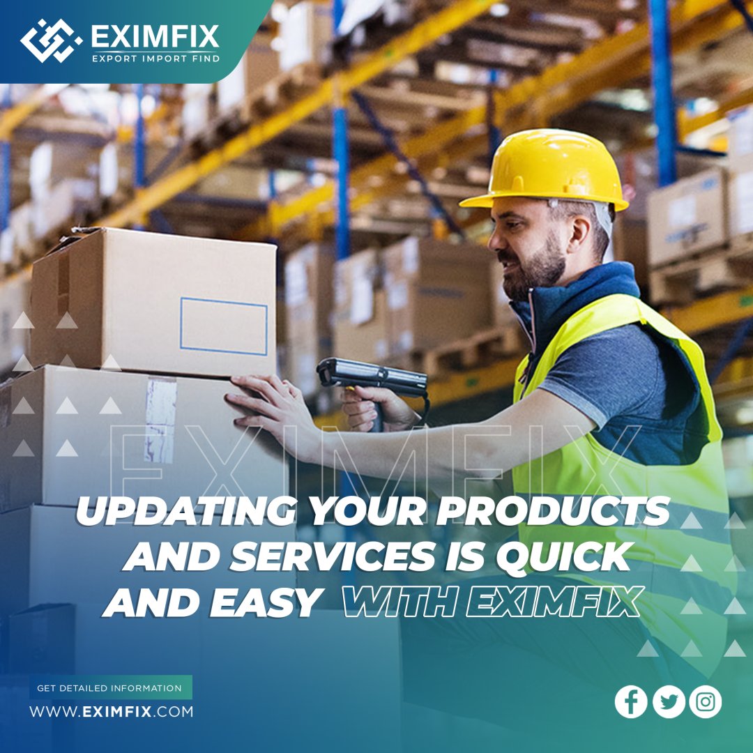 Price selection should not be made without conducting market and competitor research. Market demand for your product can affect the price you can charge.

You can easily update the prices of your products in Eximfix.

eximfix.com

#B2B #export #import #trade