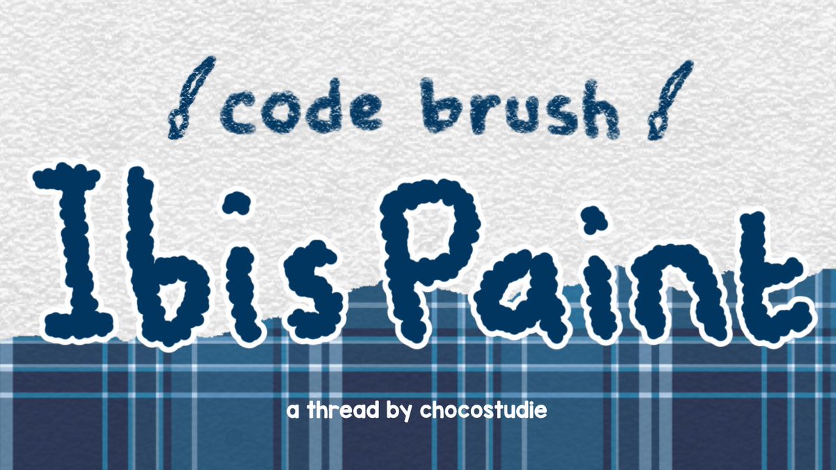 chocostudie's tweet photo. code brush Ibis Paint (able to draw and "corat-coret")

-a thread-

cr: pinterest, there are some of mine https://t.co/hnBwx51f5t