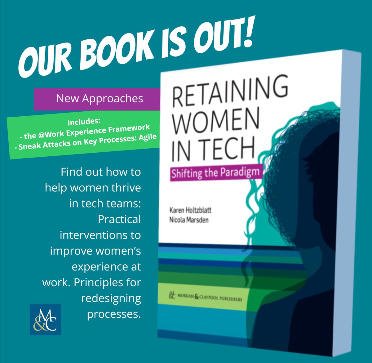 Nicola Marsden (@nicola_marsden) on Twitter photo So excited! It's out! <a href="/kholtzblatt/">Karen Holtzblatt</a> and I wrote this book to help teams and organizations create an environment where #womenintech can thrive. No fixing the women. Instead, fixing the teams and the organizations by tweaking practices and processes. morganclaypoolpublishers.com/catalog_Orig/p… So excited! It's out! <a href="/kholtzblatt/">Karen Holtzblatt</a> and I wrote this book to help teams and organizations create an environment where #womenintech can thrive. No fixing the women. Instead, fixing the teams and the organizations by tweaking practices and processes. morganclaypoolpublishers.com/catalog_Orig/p…