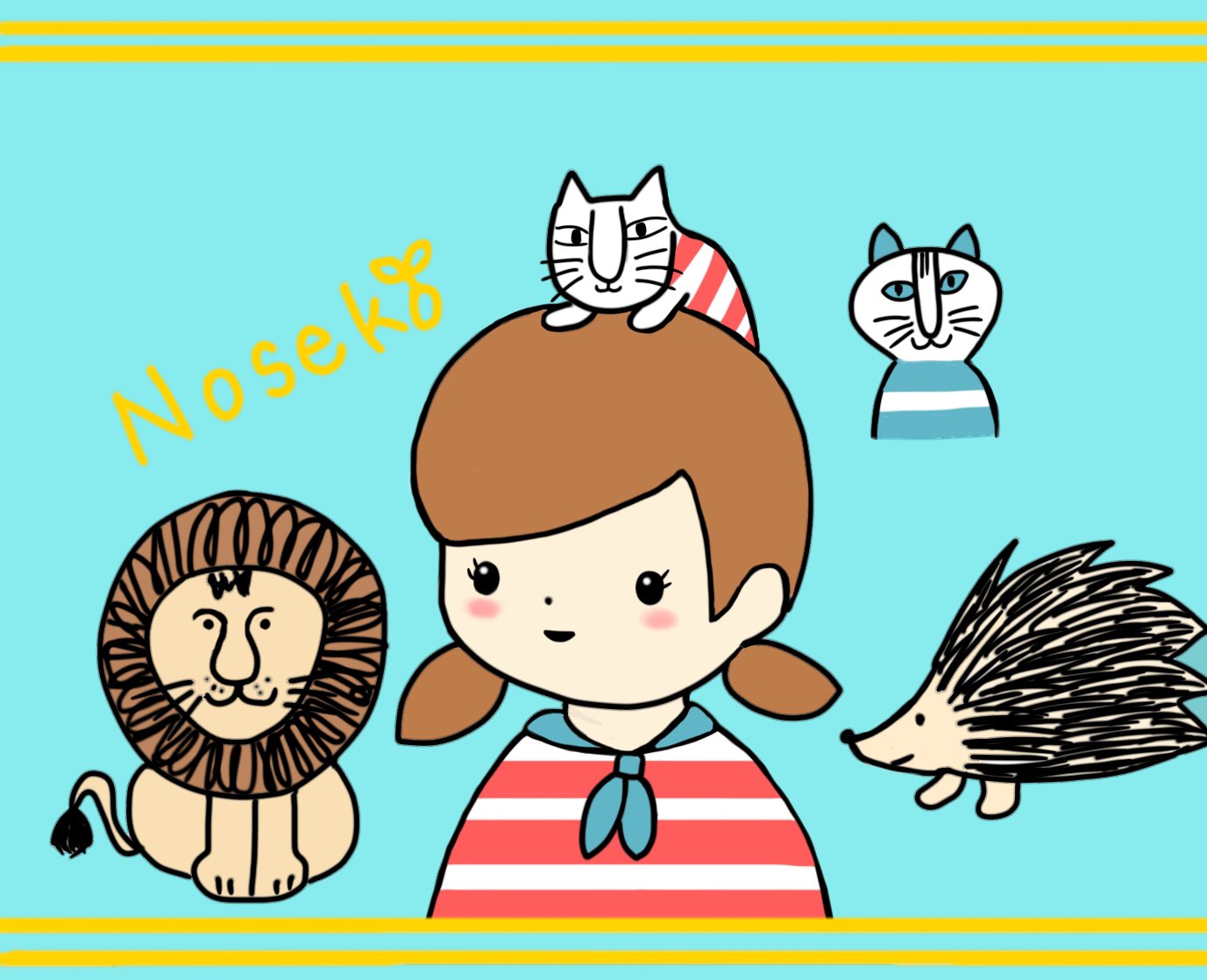 のせこちゃん 楽しくお絵描き Nosekochan Twitter